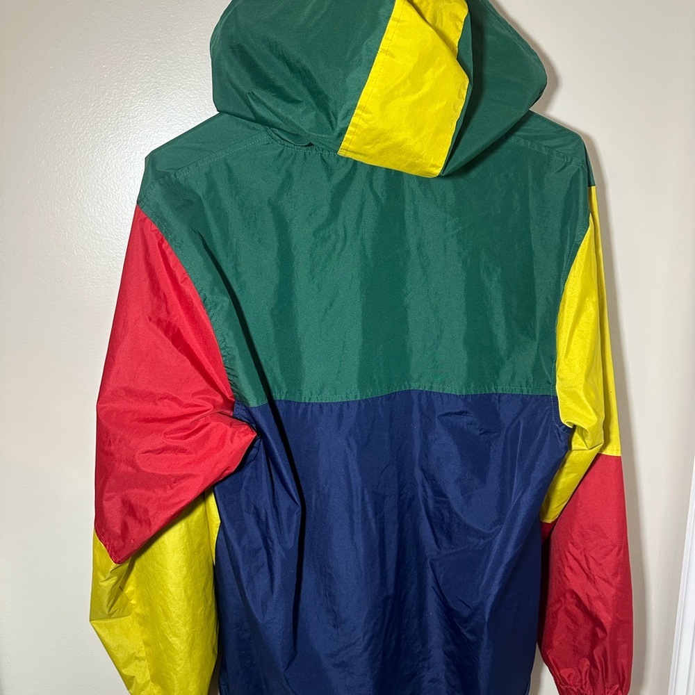 Encrypted Supply Jacket Mens XL Color Block NON-STOP Hooded Windbreaker - Picture 2 of 8